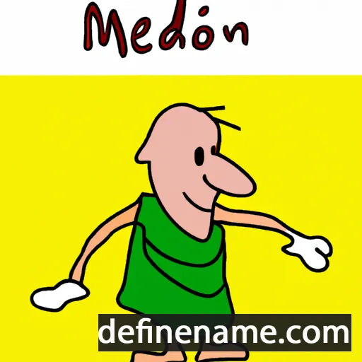 cartoon of the name Medeni