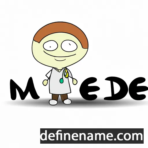 cartoon of the name Medine