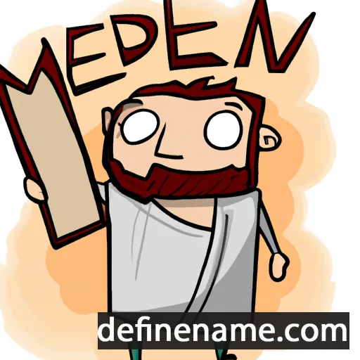 cartoon of the name Medius