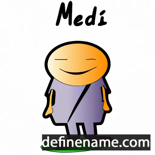 cartoon of the name Medni