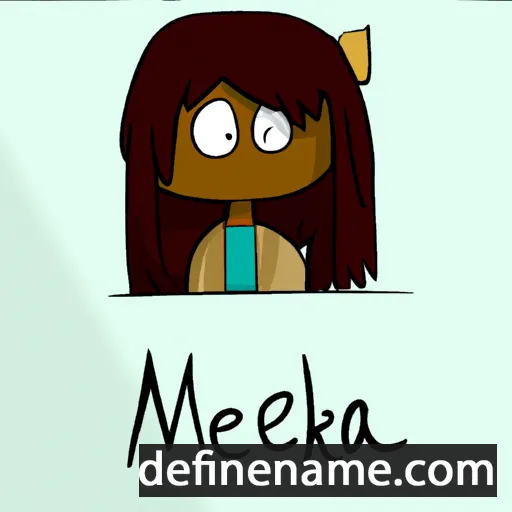 cartoon of the name Meeka