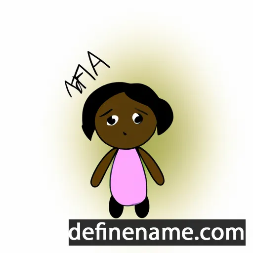 cartoon of the name Meena