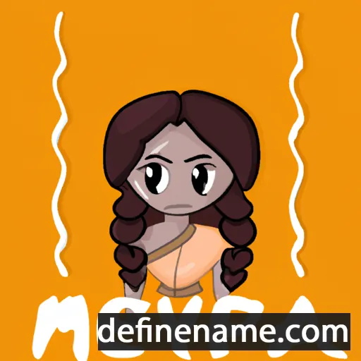 cartoon of the name Meenapriya