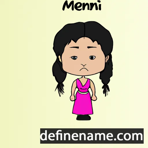 cartoon of the name Meenaxi