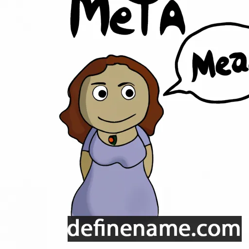 cartoon of the name Meeta