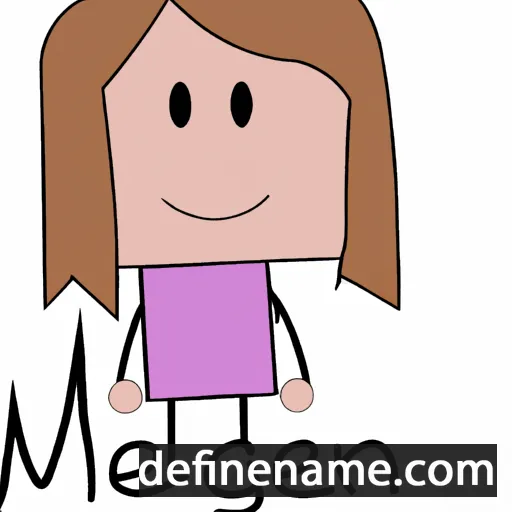 cartoon of the name Meganne