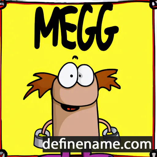 cartoon of the name Megge