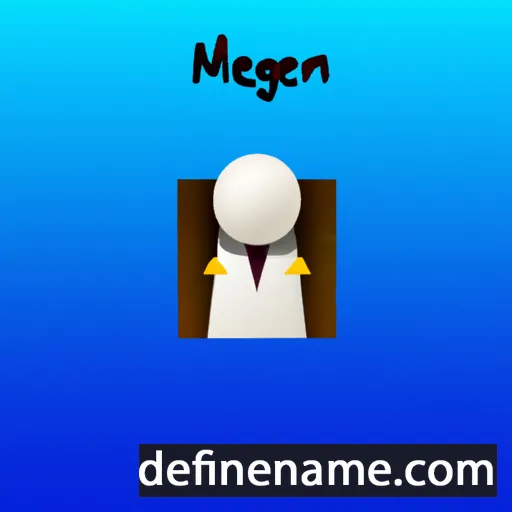 cartoon of the name Meggin