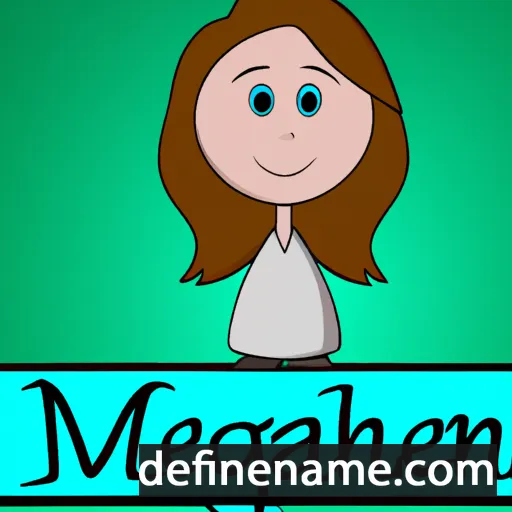 cartoon of the name Meghann