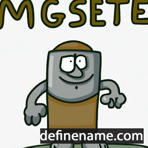 cartoon of the name Megiste