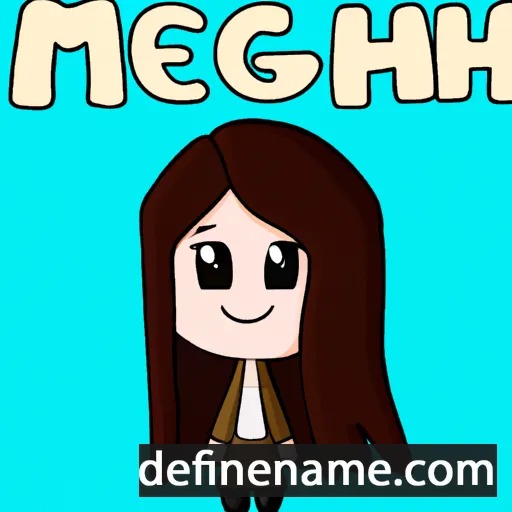 cartoon of the name Mehgan