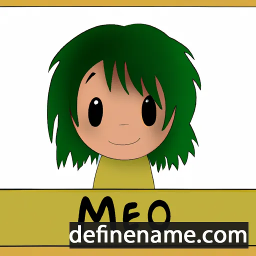 cartoon of the name Meiho