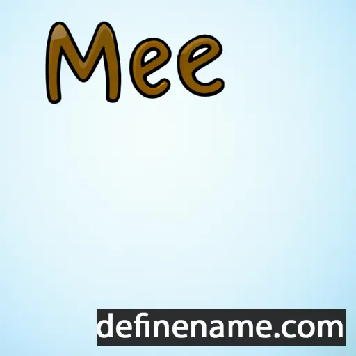 cartoon of the name Meije