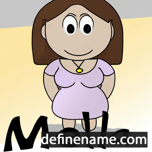 cartoon of the name Meila