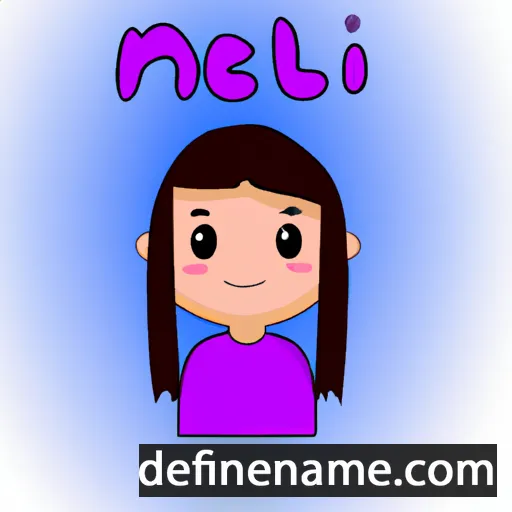 cartoon of the name Meili