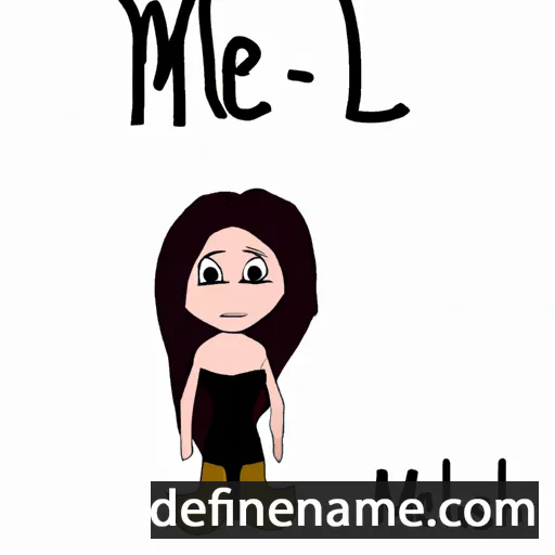 cartoon of the name Meili