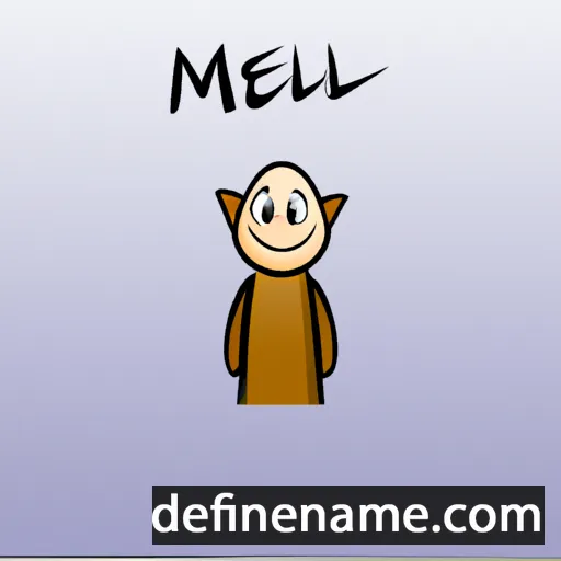 cartoon of the name Meilir