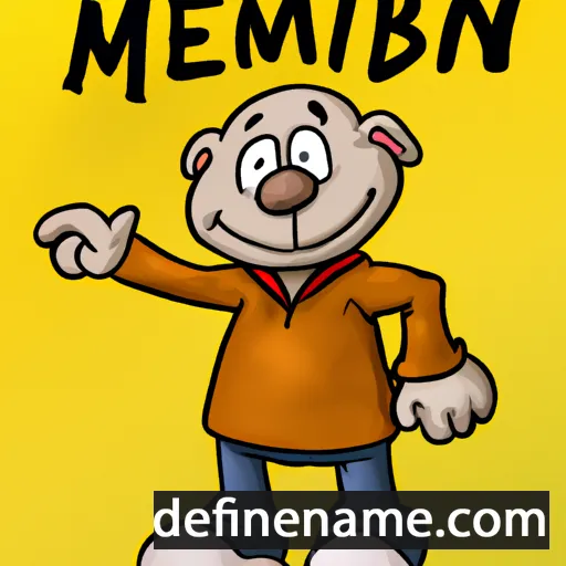 cartoon of the name Meinbern