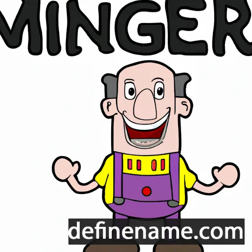 cartoon of the name Meinger