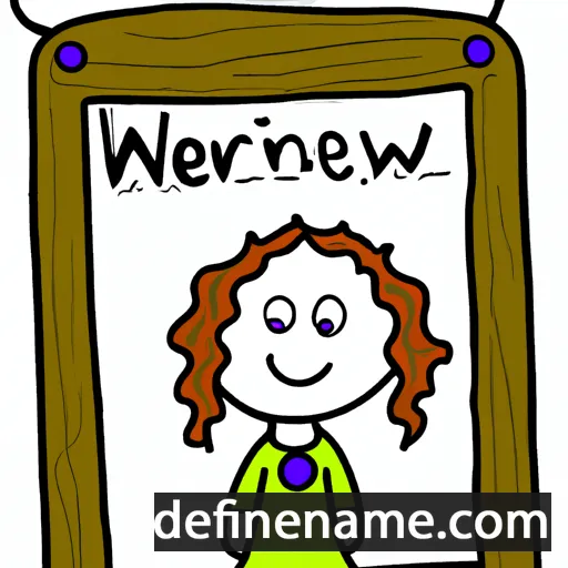 cartoon of the name Meirwen