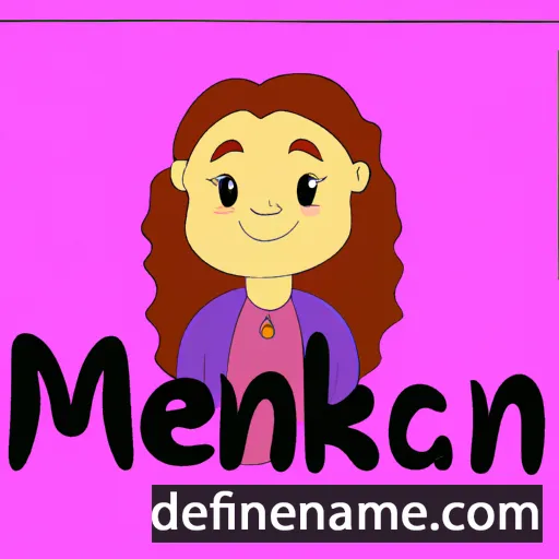 cartoon of the name Mekenna