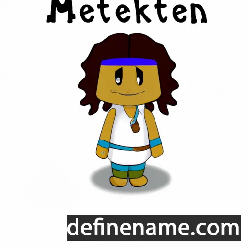 cartoon of the name Meketaten