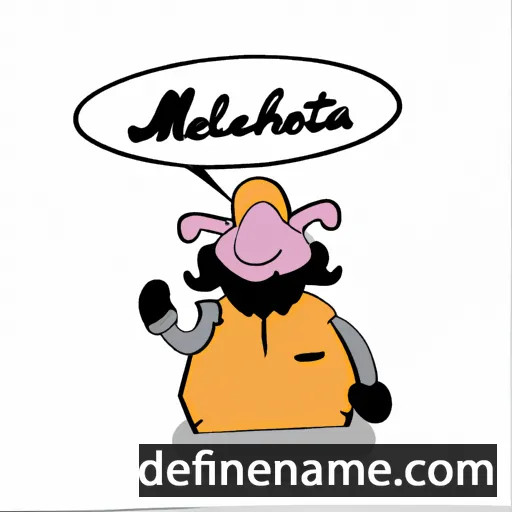 cartoon of the name Melahat