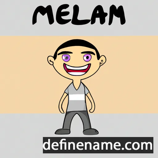 cartoon of the name Melaim