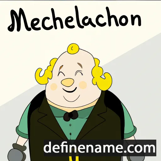 cartoon of the name Melancthon