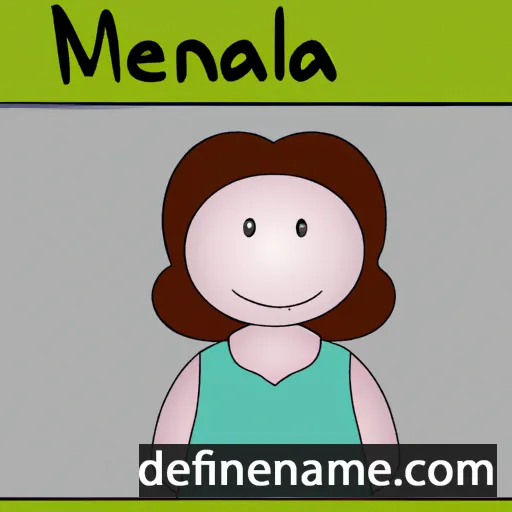 cartoon of the name Melaneia