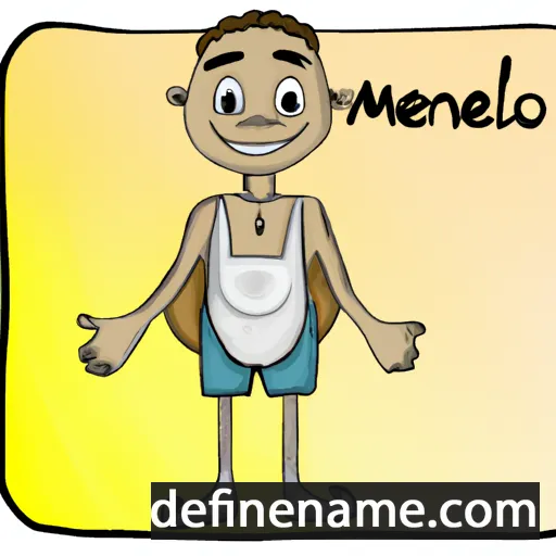 cartoon of the name Melanio