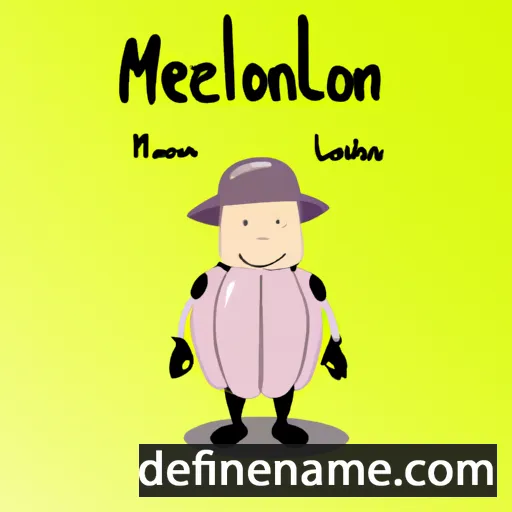 cartoon of the name Melanion