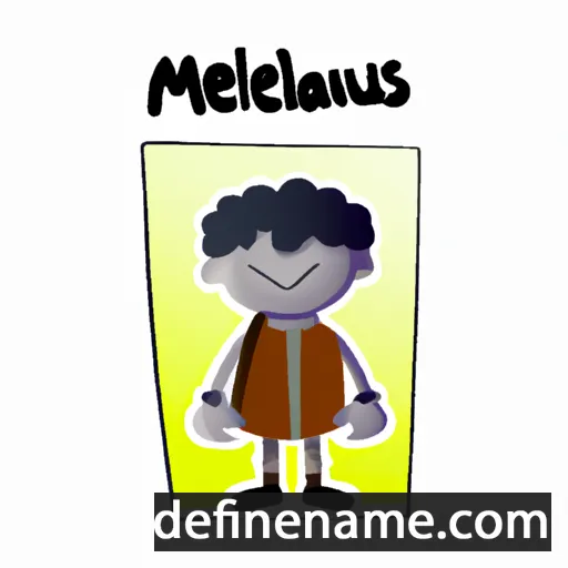 cartoon of the name Melanius