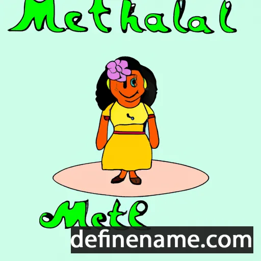 cartoon of the name Melanthi