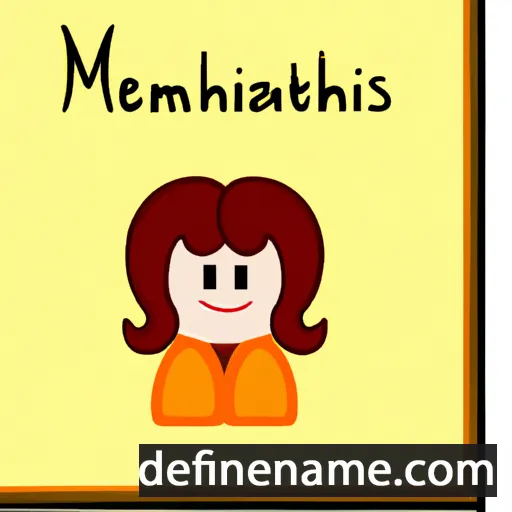 cartoon of the name Melanthus