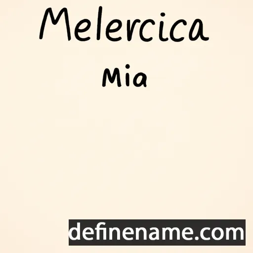 cartoon of the name Melchiorra