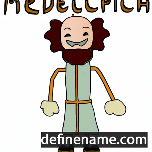 cartoon of the name Melchisédech