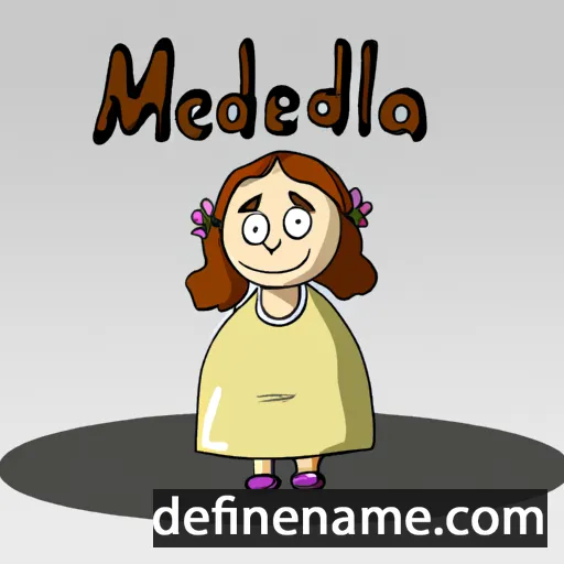 cartoon of the name Melda