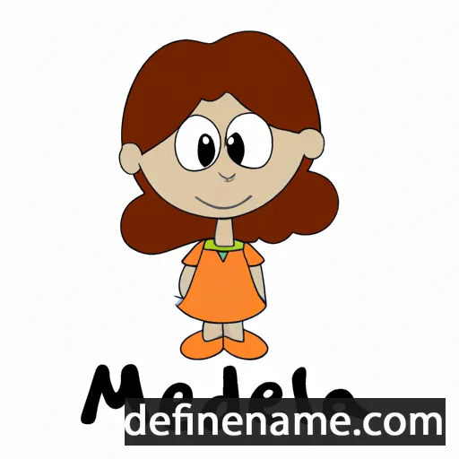 cartoon of the name Melda