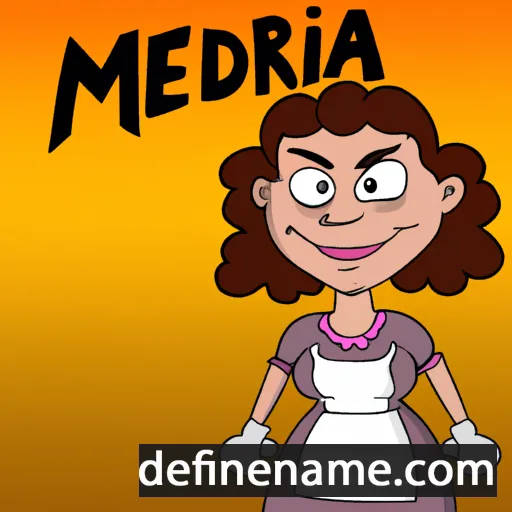 cartoon of the name Meldra