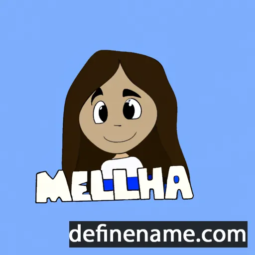 cartoon of the name Meliha