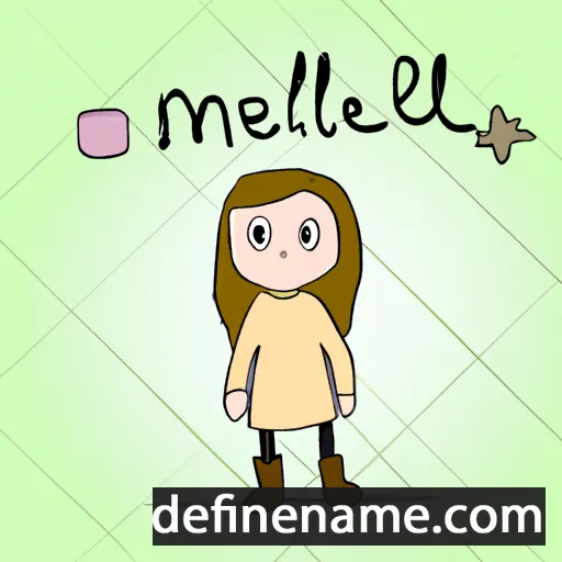 cartoon of the name Meline