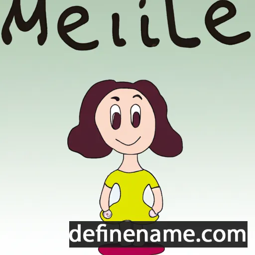 cartoon of the name Meline