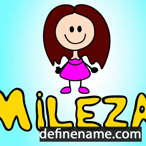 cartoon of the name Meliza