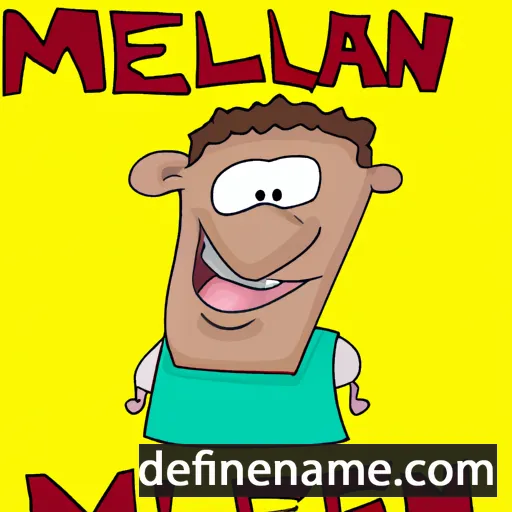 cartoon of the name Meljean