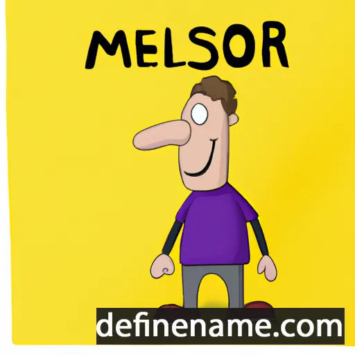 cartoon of the name Melsor