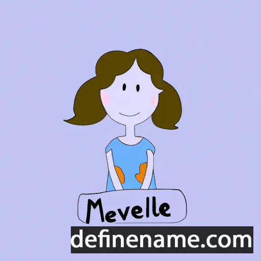 cartoon of the name Melvalie