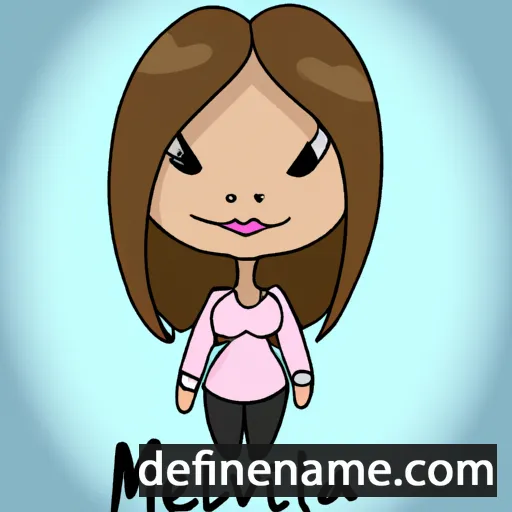 cartoon of the name Melvena