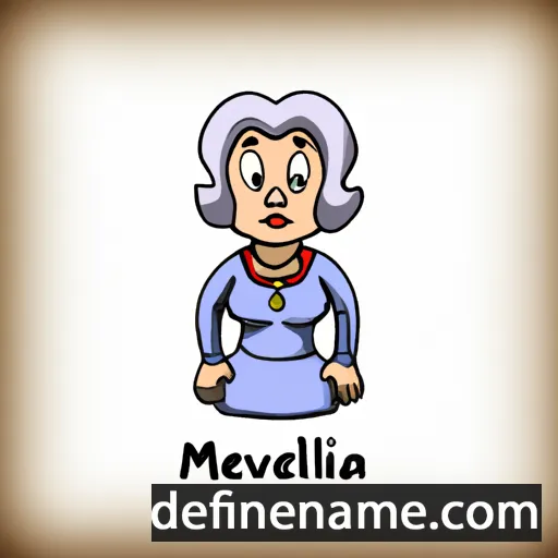 cartoon of the name Melvina