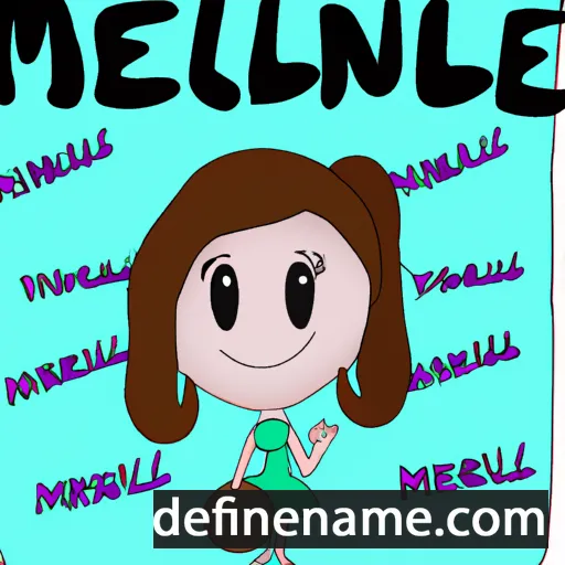 cartoon of the name Melynie